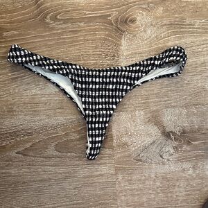 Black and White Checkered Bikini Bottom